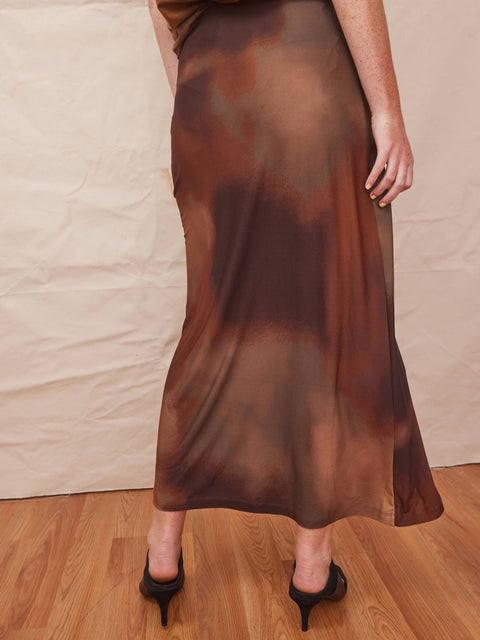 Anna Midi Skirt, Earth Tones