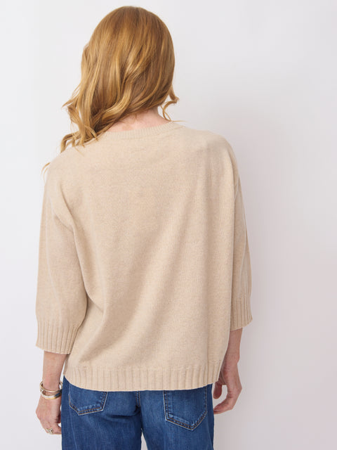 Bracelet Sleeve Pullover, Oat