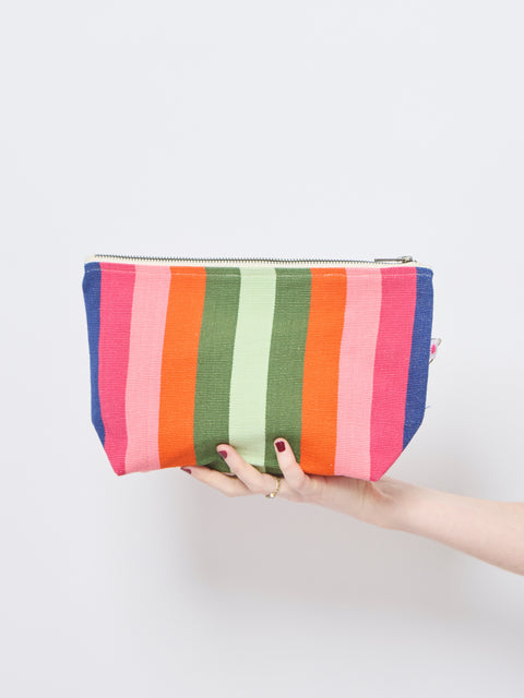 Cotton Canvas Pouch, Indigo Spectrum