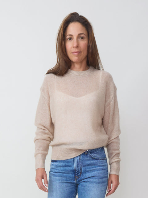 Tissue Weight Sweater, Sand