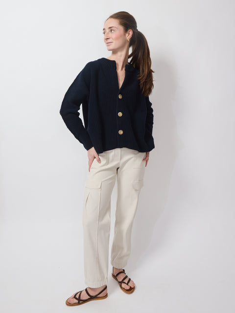 Montecito Cardigan, marine