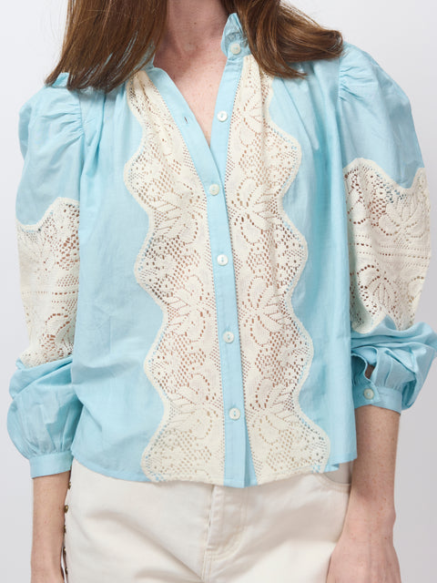 Annabel Sky Prima Lace Shirt