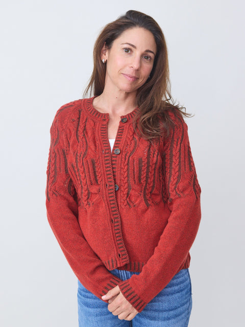 Cardigan Karlotta, red