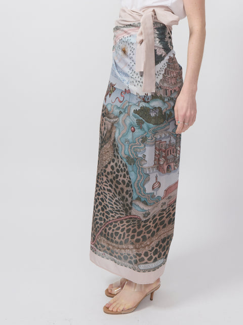 The Medici Cheetah Cotton/Silk Pareo