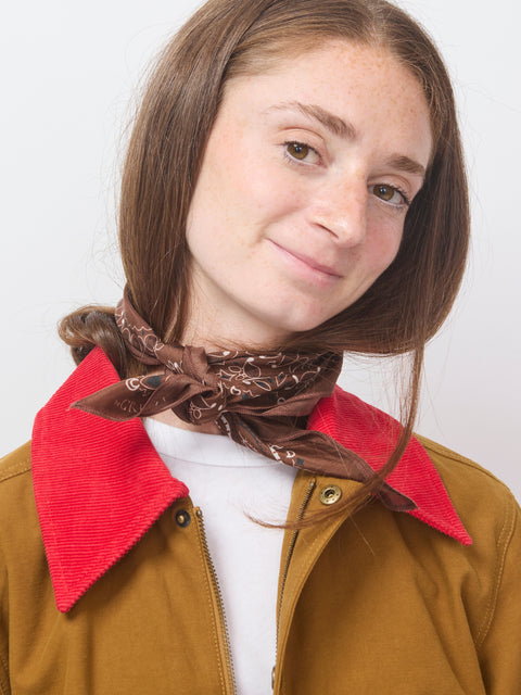 Silk Bandana, Chocolate