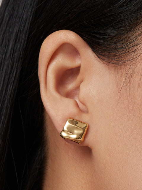 Mini Sundra Earrings, gold