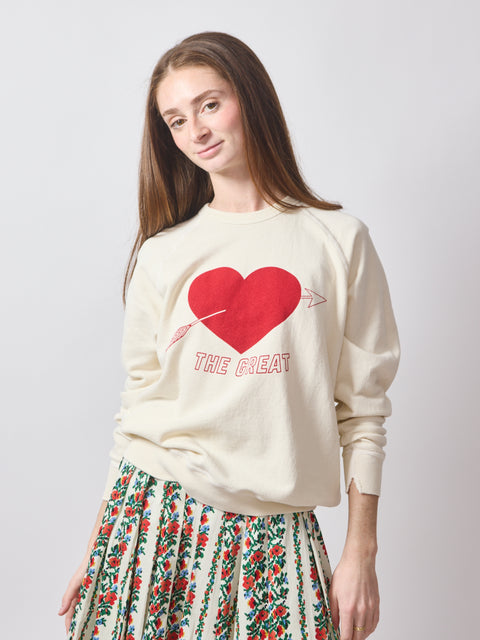 College Sweatshirt, Heart