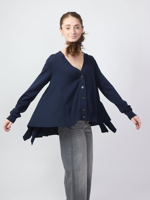 Cape Cardigan, Paris Blue