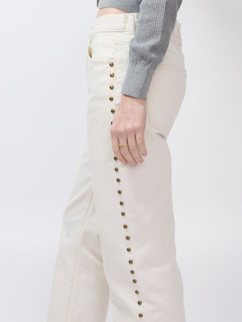 Studded Wayne Jean, natural