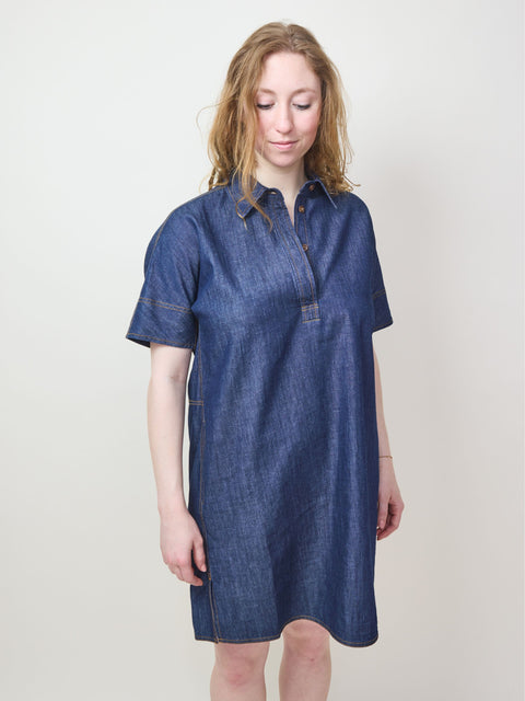 Vlada Dress, Dark Chambray