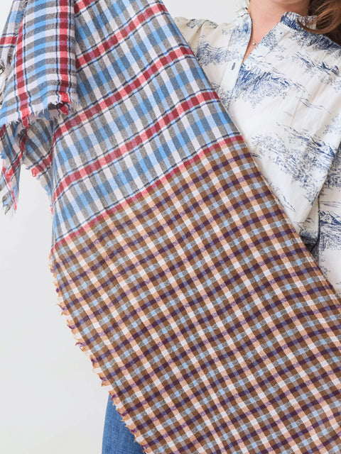 Multi Check Scarf