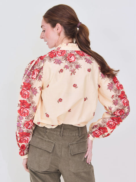 Annabel Shirt, White Rosebush