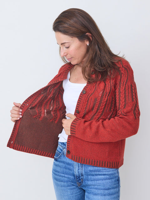 Cardigan Karlotta, red