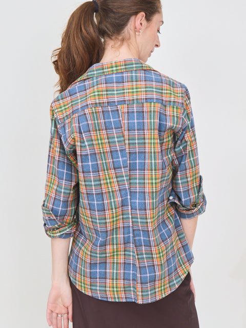 Barry, Orange/Green/Blue Plaid