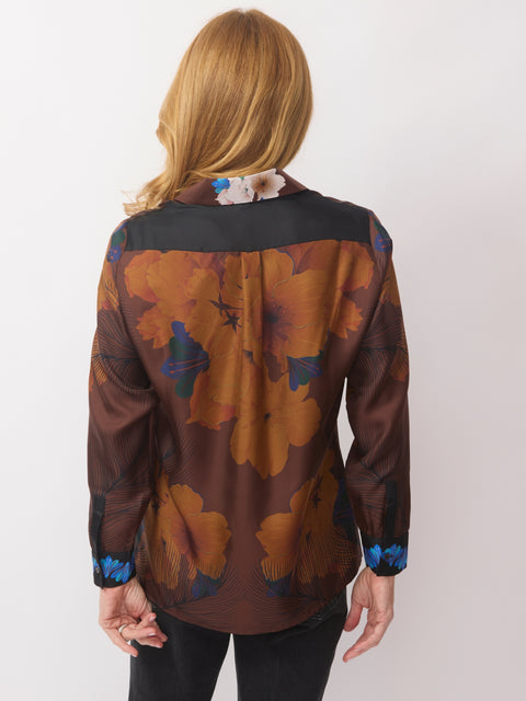 Aloe Shirt, Autumnal Hibiscus