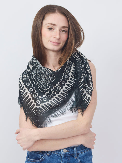 Big Honcho Bandana, black ramble