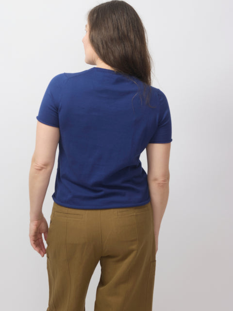 Short Sleeve Sweater, Ink