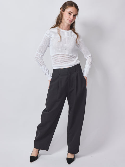 Bari Crop Trouser, black