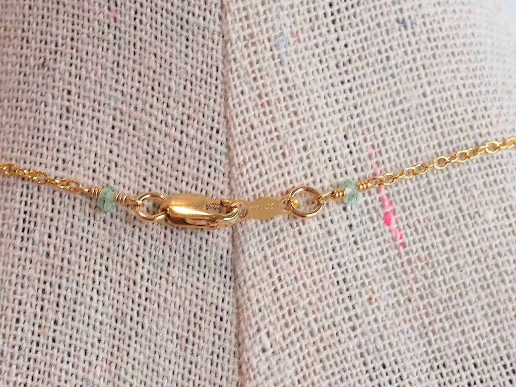 Emerald Quartz Drips Necklace