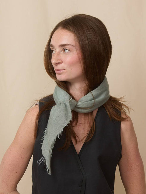 Cashmere Whisper Neckerchief, Seafoam