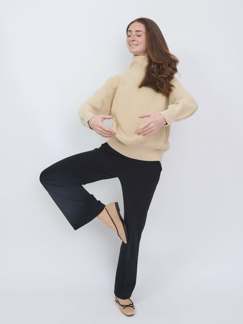 Renee Structured Jersey, Black