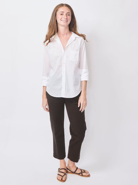 Barry, Sheer White Stripe
