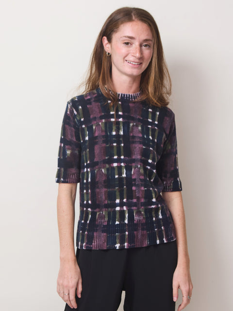 Girocollo Stampa Tartan