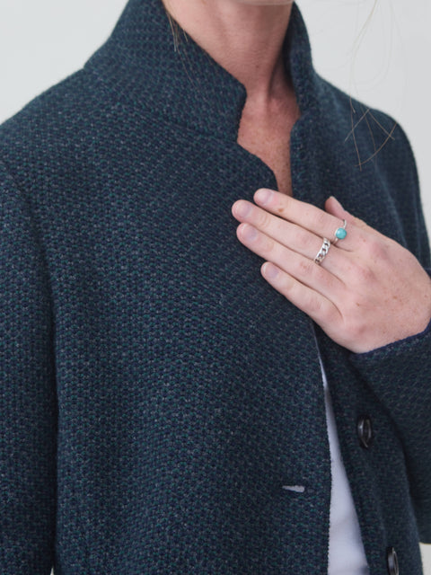 Blazer Chicco Riso, blue/charcoal/green