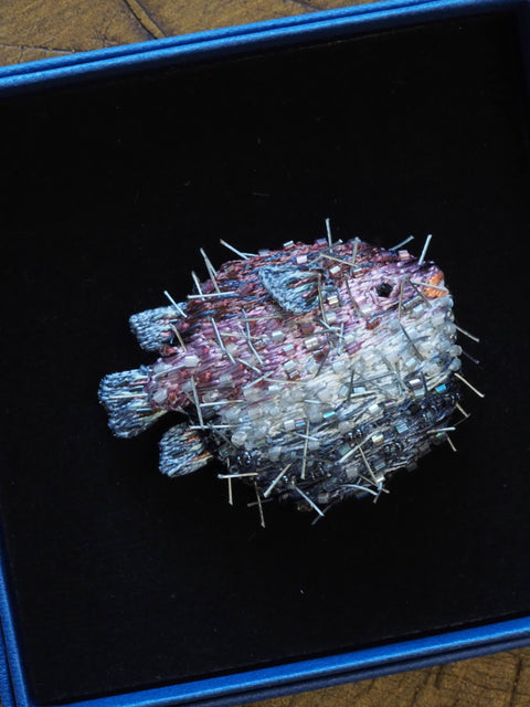 Puffer Fish Brooch