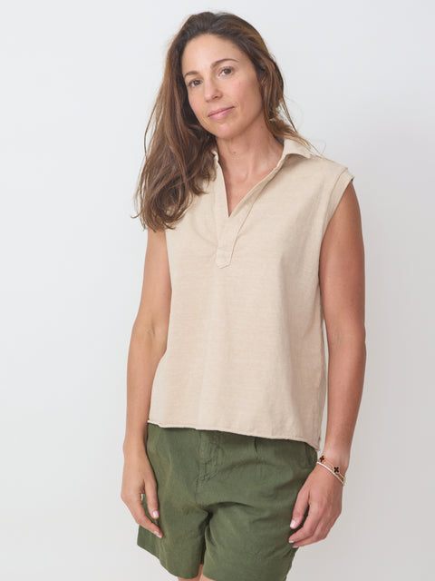 Olivia Popover Tank, Desert