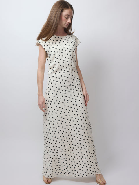Sapoppy Dress, drifting dots