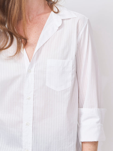 Barry, Sheer White Stripe