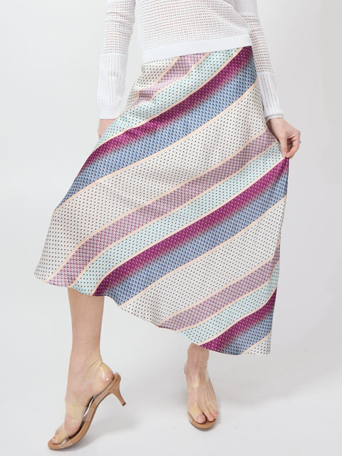 Josie Skirt, coastal stripe