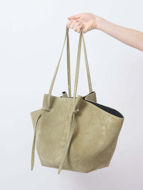 Large Mochi, Olive Suede