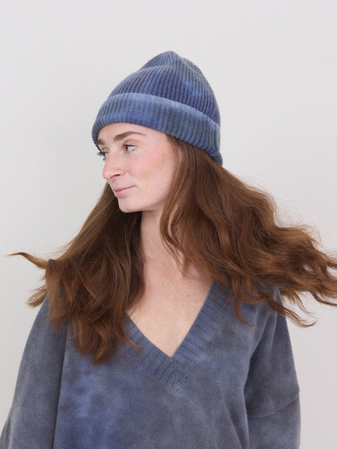 Max Rib Beanie, Blue Night