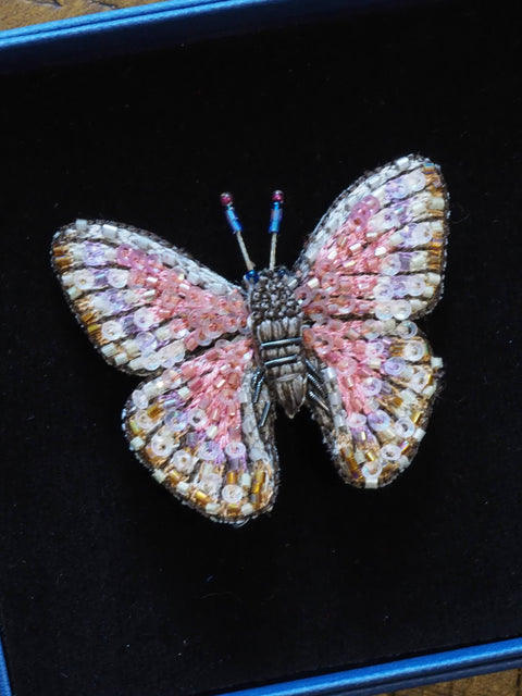 Morpho Godarti Butterfly Brooch