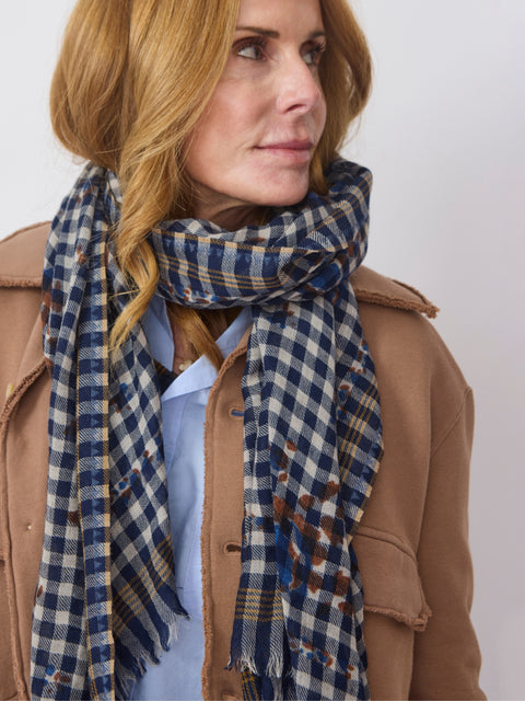 Vichy Scarf, Flowers Dream