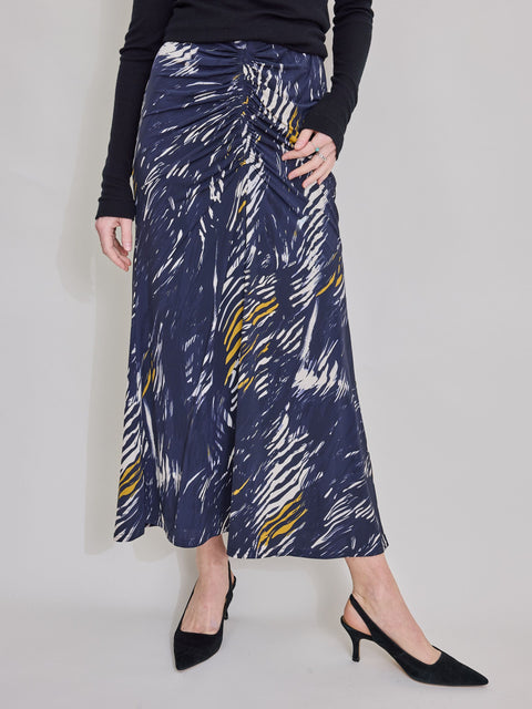 Lina Midi Skirt, Blue