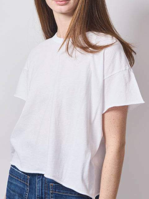 The Crop Tee, white