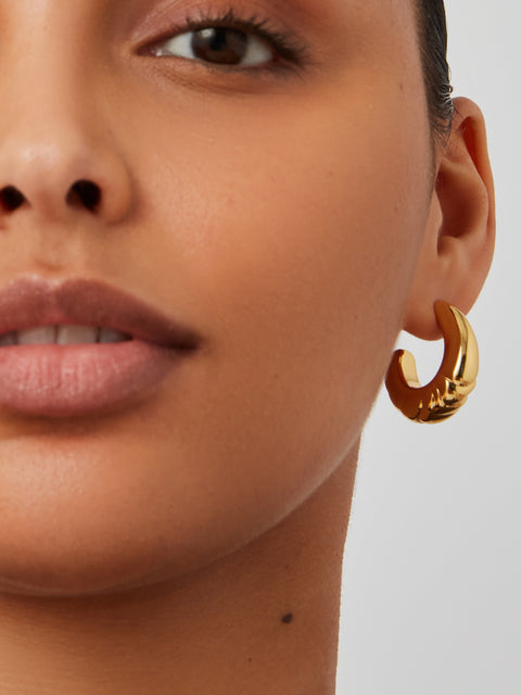 Slim Nelle Hoops, Gold