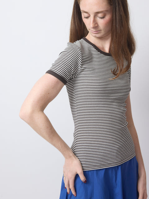 Salinas T-Shirt, mulch stripe