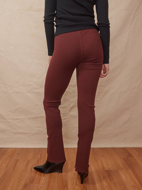 Juniper Slit Leggings, truffle