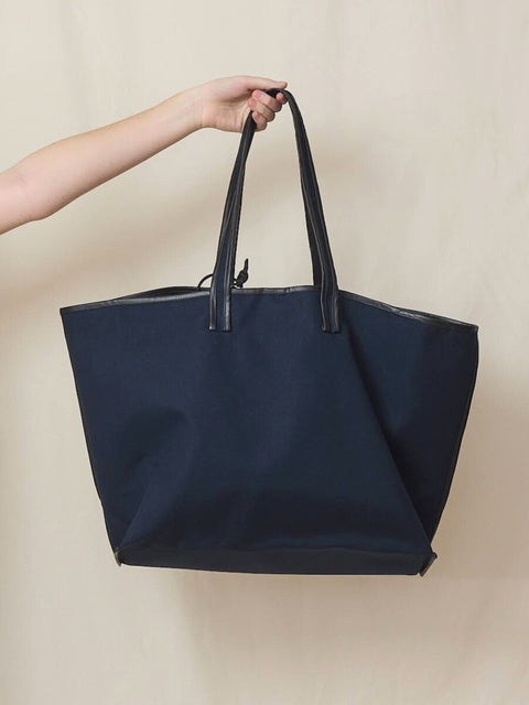 Tote Canvas, navy/oil black