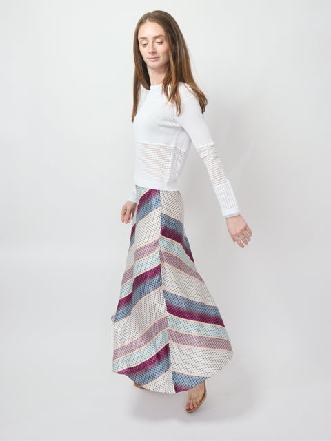Josie Skirt, coastal stripe