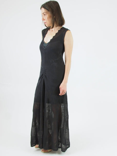 Olaya Tora Midi Dress, Charcoal