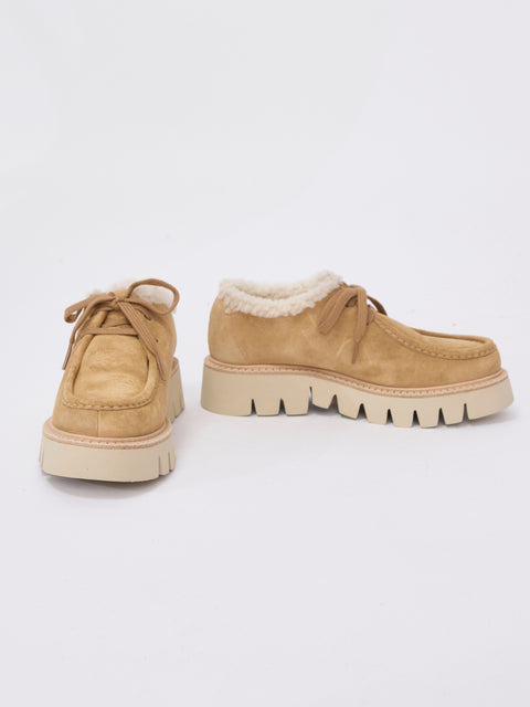 Soe Shearling Boot, Beige