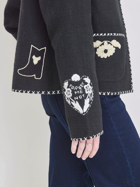 Francis Tattoo Jacket, Noir