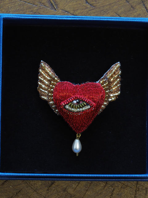 Guardian Heart Brooch