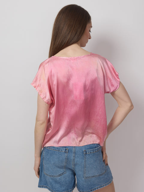 Chic Silk Top, tea rose