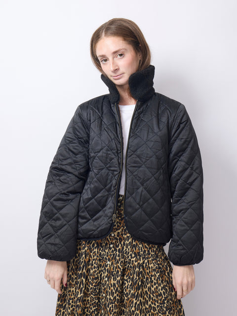 Reversible Western Yoke Jacket, Black/Brown